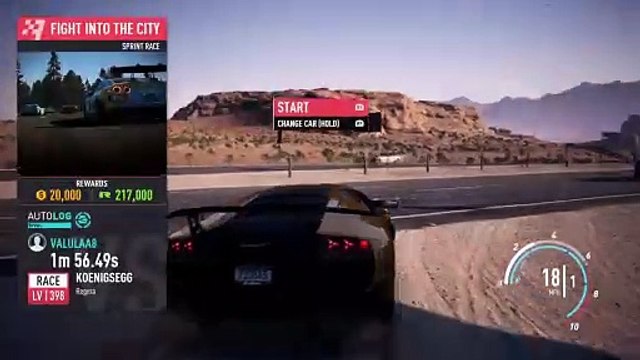 Need For Speed™ Payback (LV- 399 Lamborghini Murcielago LP670-4 SV - Race Gameplay)
