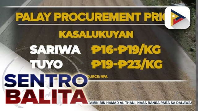 Pagbili ng NFA ng palay sa mga magsasaka sa mas mataas na halaga, simula na
