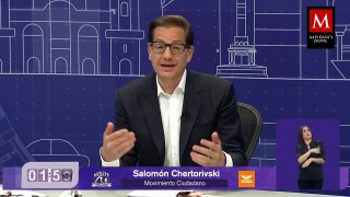 Salomón Chertorivski hace sus últimas declaraciones en el segundo debate capitalino