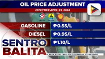 Panibagong dagdag-bawas sa presyo ng mga produktong petrolyo, ipatutupad bukas