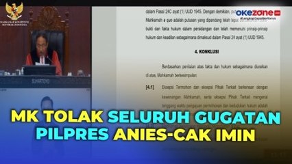 下载视频: MK Menolak Seluruh Gugatan PHPU Pilpres Anies-Cak Imin