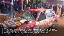 Sri Lanka, auto contro spettatori durante una gara: 7 morti e decine di feriti