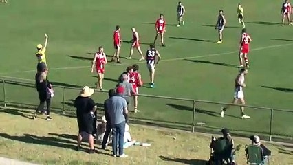 BFNL: Castlemaine's Michael Hartley goals on the run against South Bendigo