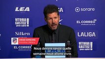 Simeone s'attend à une semaine difficile après les 2 défaites de suite