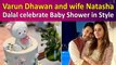 Varun Dhawan-Natasha Dalal Distribute Sweets to Media for their Baby Shower