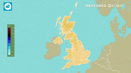 Cloudy and damp to start the week with outbreaks of patchy light rain and drizzle under largely overcast skies.