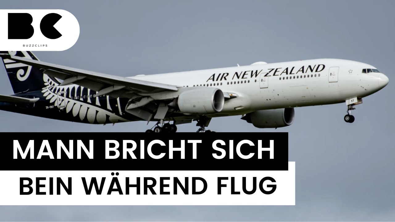 Deutscher bricht sich Bein während des Flugs