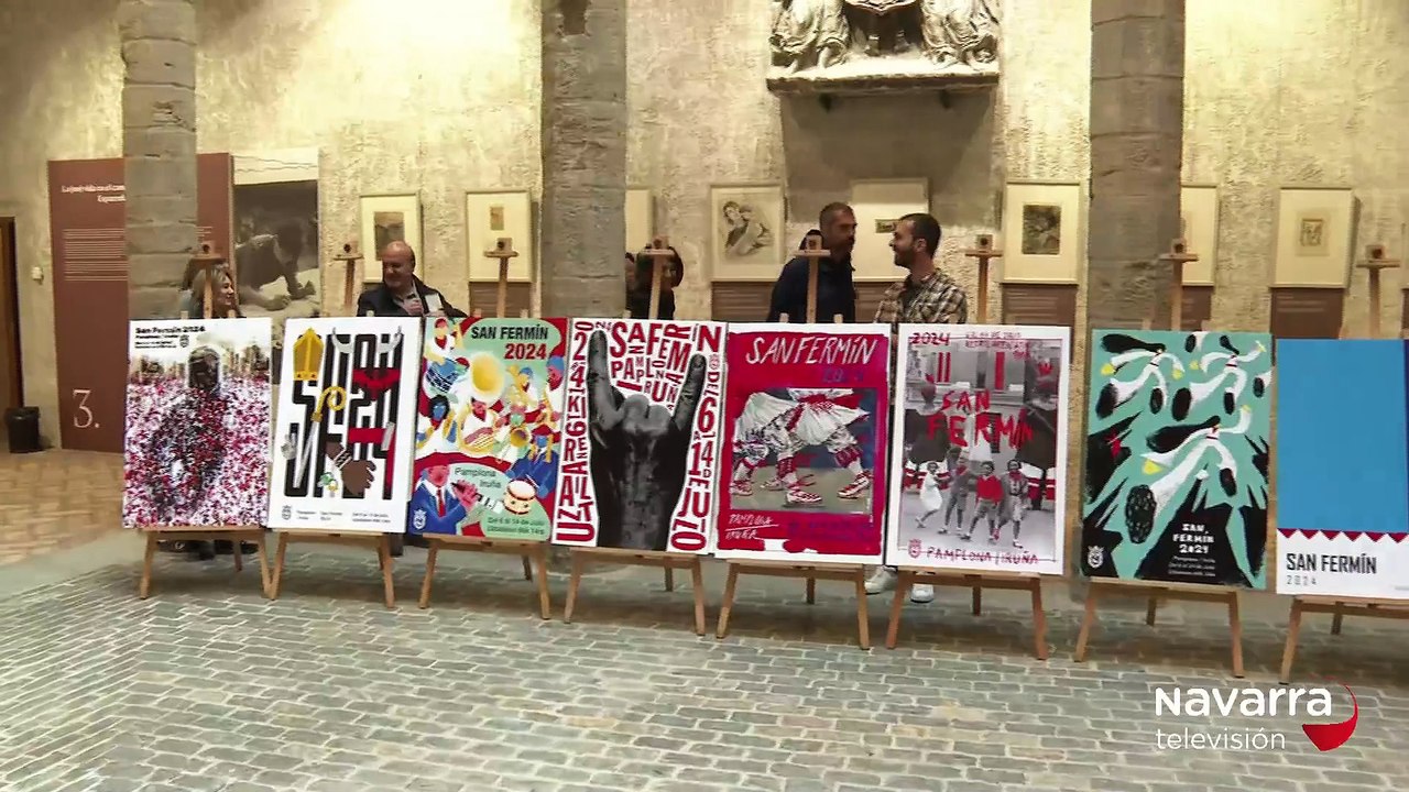 Estos son los carteles finalistas para anunciar Sanfermines