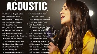 Best Acoustic Songs of All Time - New Trending Acoustic Love Songs 2024