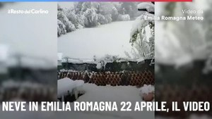 Neve in Emilia Romagna 22 aprile, il video