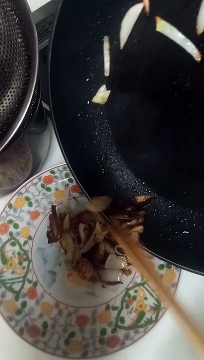 玉ねぎと牛肉