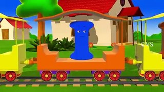 Learn Alphabet Train Song - 3D Animation Alphabet ABC Train song for children_3