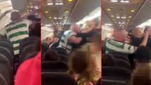 Sarhoş İskoç yolcu, uçakta polise saldırdı