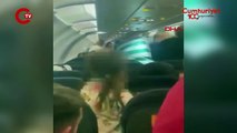 Antalya seferinde panik dolu anlar… İskoç yolcu, polise saldırdı!