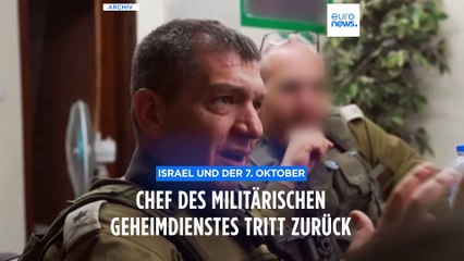 7. Oktober nicht verhindert: In Israel tritt der Chef des Militärgeheimdienstes zurück