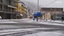 Maltempo, la neve imbianca l'Appennino emiliano