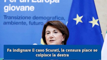 Fa indignare il caso Scurati, la censura piace se colpisce la destra