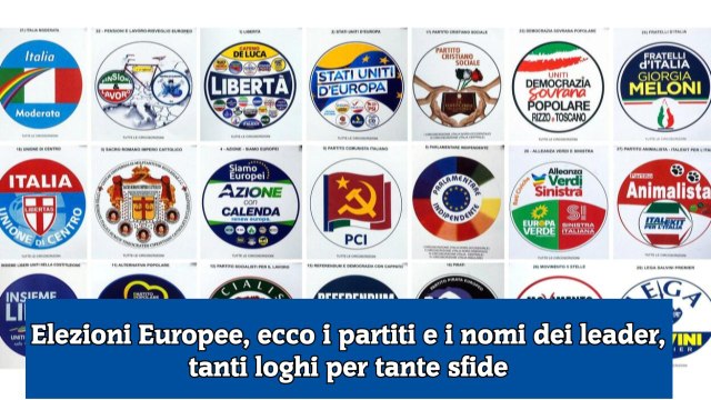 Elezioni Europee, ecco i partiti e i nomi dei leader, tanti loghi per tante sfide
