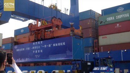 Le port de Yangpu à Hainan ouvre une route directe vers le Moyen-Orient