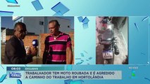 Gesseiro é brutalmente agredido durante roubo a motocicleta no interior de São Paulo