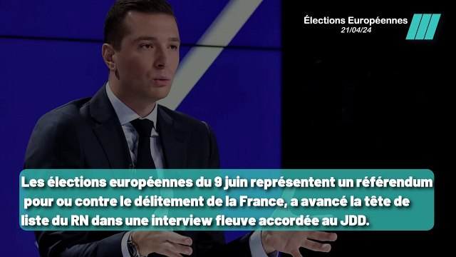Européennes: Bardella promet la dissolution de l'Assemblée nationale