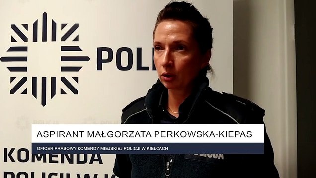 Setka policyjna do piłkarki Suzuki Korony Handball Kielce potrąconej przez samochód