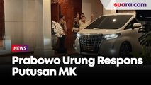 Lambaikan Tangan dan Salam Dua Jari, Prabowo Belum Mau Respons soal Putusan MK di Kertanegara