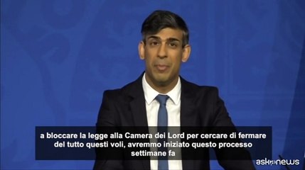 Gb, Sunak: i primi voli per il Ruanda partiranno in 10-12 settimane