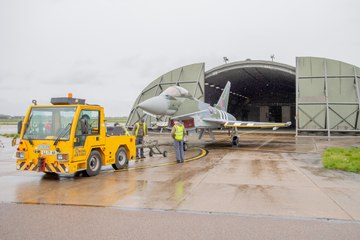 Unveiling for RAF Typhoon Display Team's new Typhoon