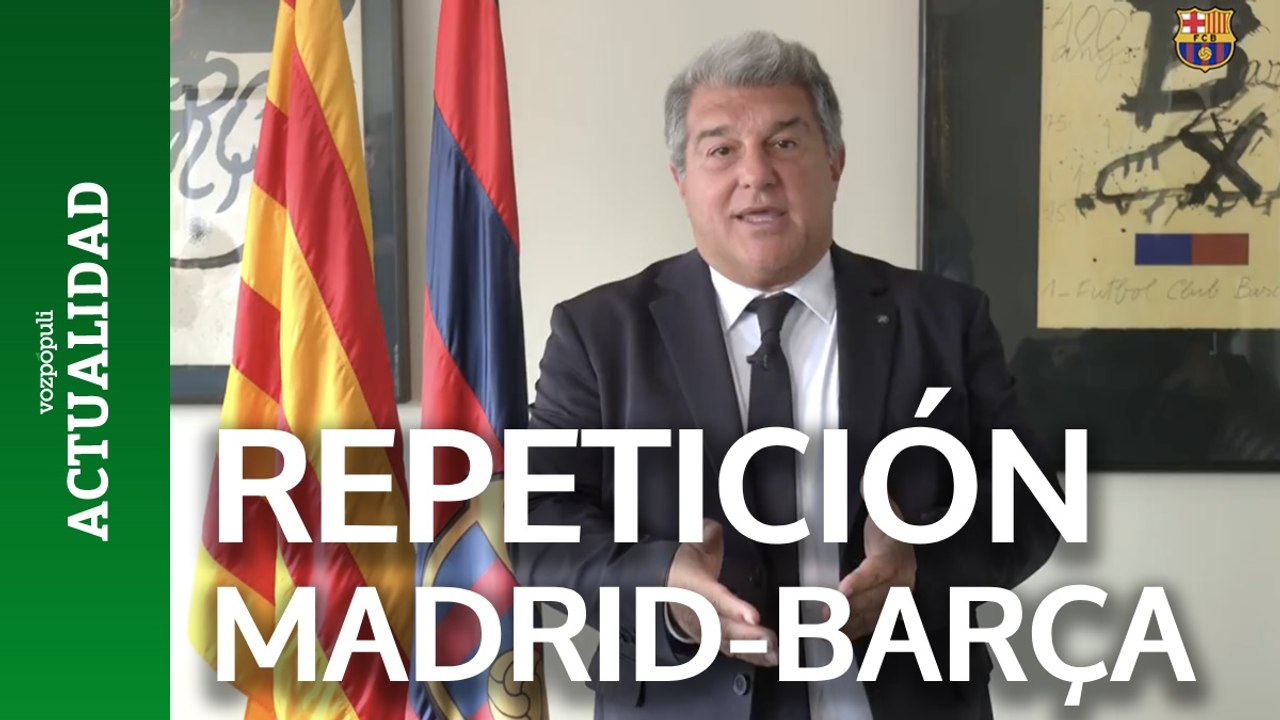 Laporta pide que se repita el Real Madrid-Barcelona "si se confirma que el gol de Lamine era legal"