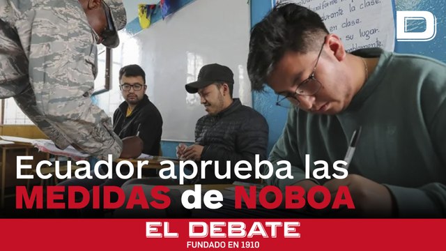 Ecuador aprueba en referéndum las medidas de seguridad de Noboa, pero rechaza sus reformas económicas