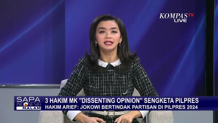 Sampaikan Dissenting Opinion, Hakim Arief Hidayat Sebut Jokowi Berpihak dalam Pilpres 2024