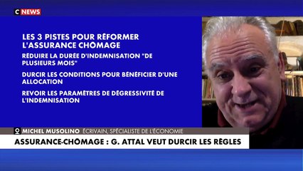 Download Video: Assurance - chomage: Gabriel Attal veut durcir les règles