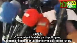 Guinée: Communiqué final des partis politiques, Coalitions Politiques et la société civile au siège de l'UFDG