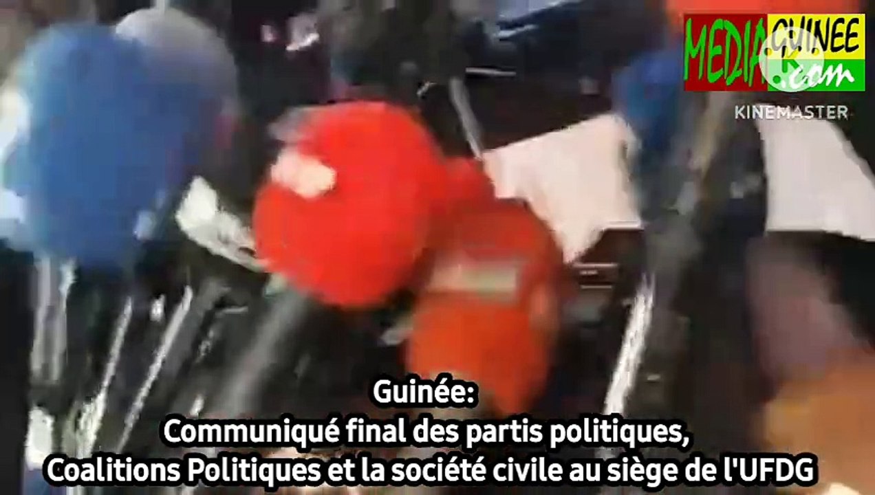 Guinée: Communiqué final des partis politiques, Coalitions Politiques et la société civile au siège de l'UFDG