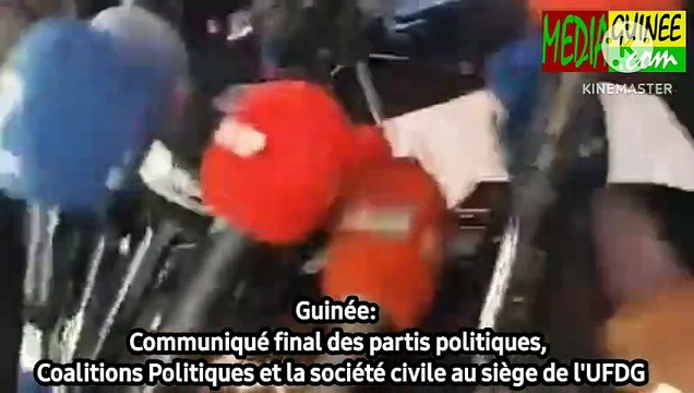 Guinée: Communiqué final des partis politiques, Coalitions Politiques et la société civile au siège de l'UFDG