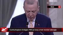 Cumhurbaşkanı Erdoğan: PKK'ya karşı ortak hareket edeceğiz