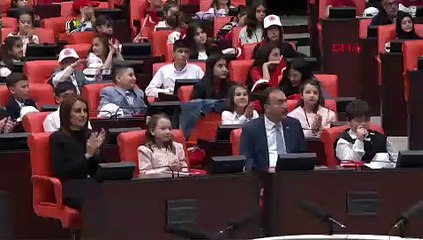 TBMM'de Çocuk Özel Oturumu! Aysima Arslan'dan 23 Nisan vurgusu