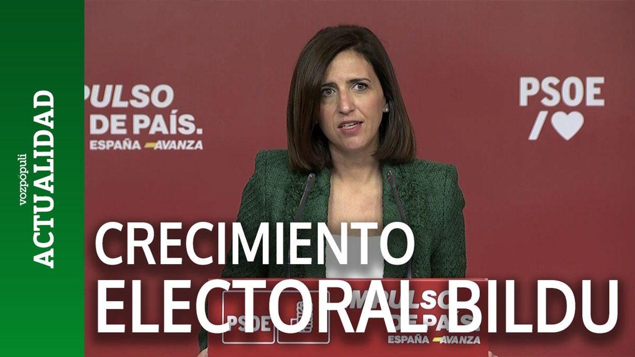 El PSOE reprocha a Feijóo que achaque el crecimiento de Bildu a su "blanqueamiento"