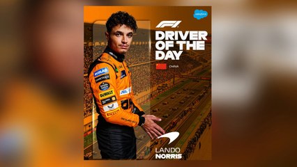 Download Video: Formula One Chinese Grand Prix: Lando Norris deems Max Verstappen dominance as ‘turn off’ for F1 fans