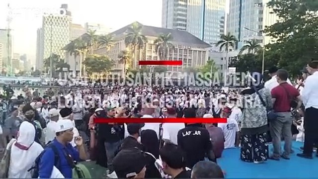 Usai Putusan MK, Massa Demo Patung Kuda Sempat Lanjutkan Aksi Ke Istana Negara
