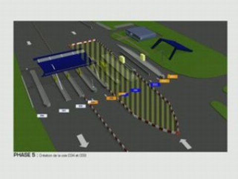 Phasage des travaux Auvent d'Autoroute