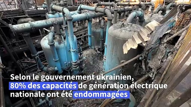 Ukraine: la crainte des ouvriers d'une centrale électrique de nouvelles attaques russes
