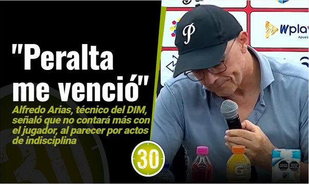 Peralta me venció, mientras yo esté, no juega más Alfredo Arias, técnico del DIM
