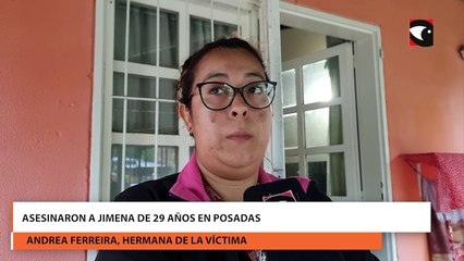 Asesinaron a Jimena de 29 años en Posadas