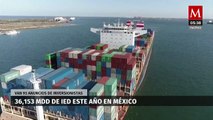 Suman 36 mil 153 mdd de inversión extranjera directa en México durante 2024