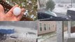 Dramatic footage shows giant hail the size of golf balls battering South Carolina