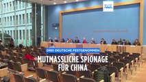 Drei Deutsche wegen Spionage für China festgenommen