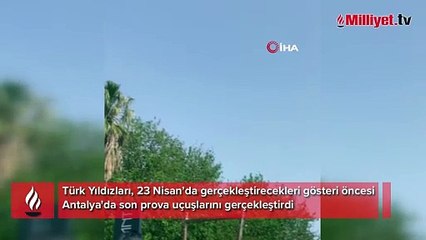 Türk Yıldızlarının provası bile nefes kesti
