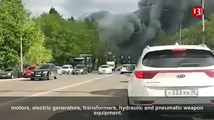 Strong fire at factory producing weapons and electrical equipment in Russia'_001